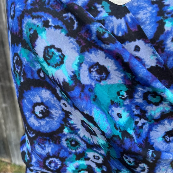 Blue Patterned Lauren Conrad Dress - Picture 2 of 7